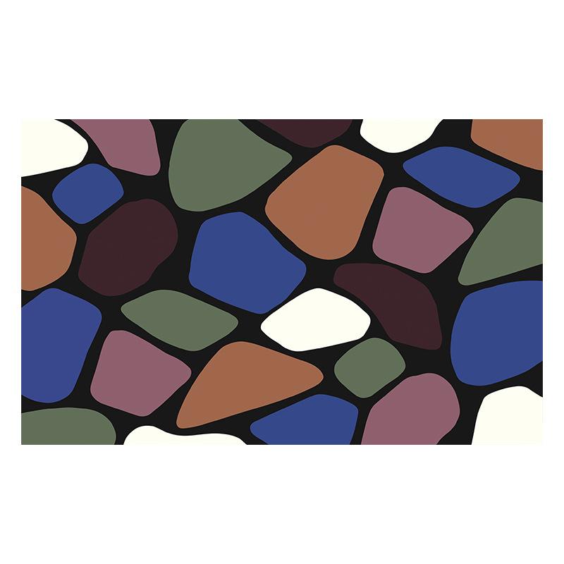 Tapis de sol en anneaux de soie pour salle de bain, Tapis antidérapant pour salle de bain, Taille de cabine de douche découpable, Tapis de pied imperméable, Anneau de soie, Séchage rapide