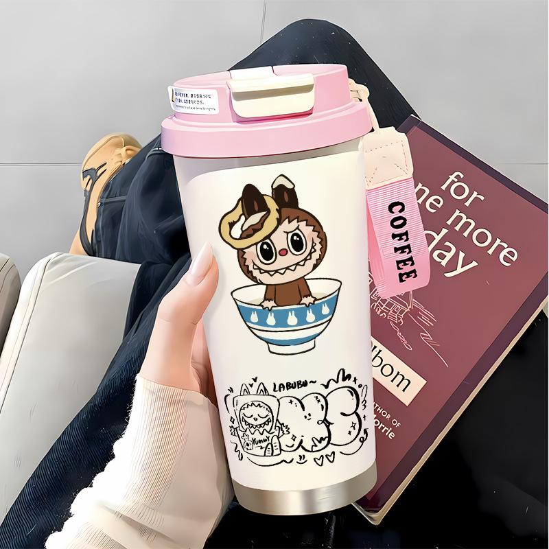 Slámkový hrnek na vodu Velká kapacita 316 Nerezová ocel Vysoká hodnota Termoska na dvojí pití Hrnek na kávu do auta