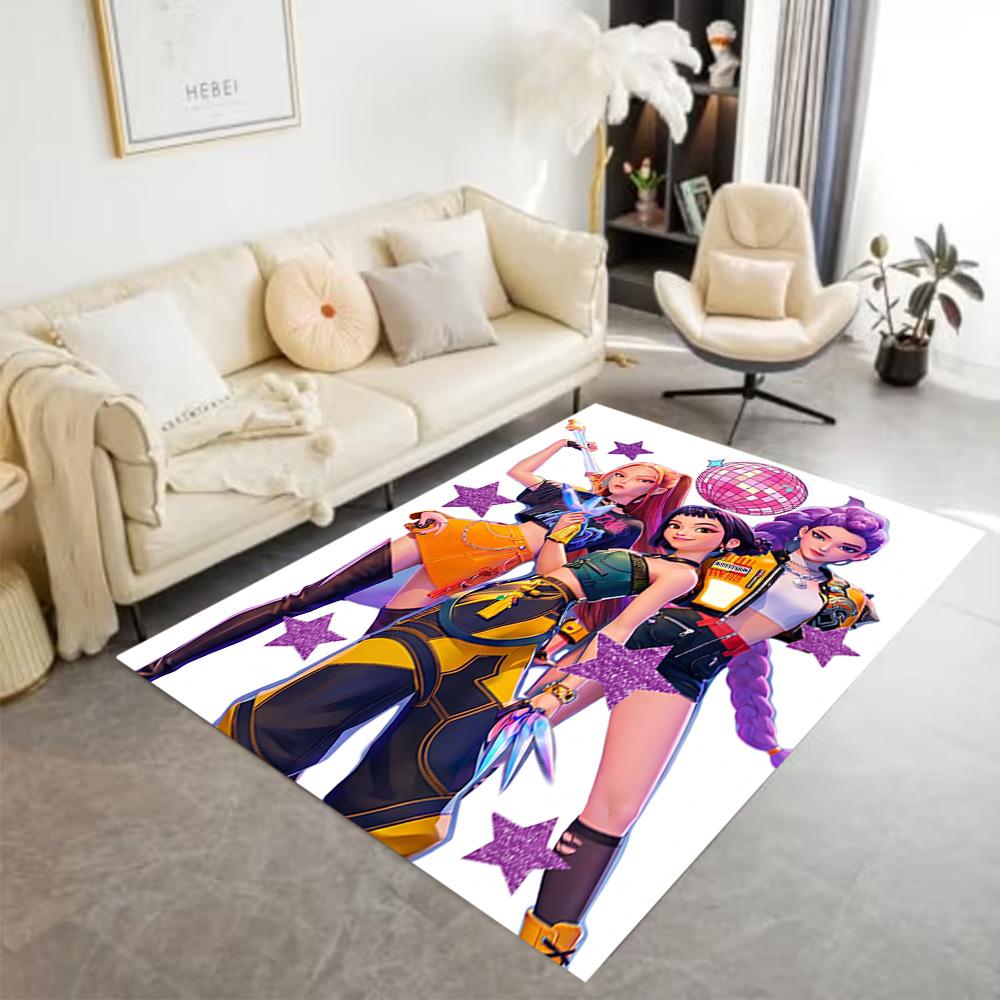 K-pop Demon Hunters Area Rug Design for Foyer Kitchen Living Rooms Dining Room Antislip Carpet Office home decor