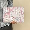 Bow Cat Y Fold Sticker Tablet Protective Case Suitable for iPad 11 Inch Transparent iPad Pro13 with Pen Slot