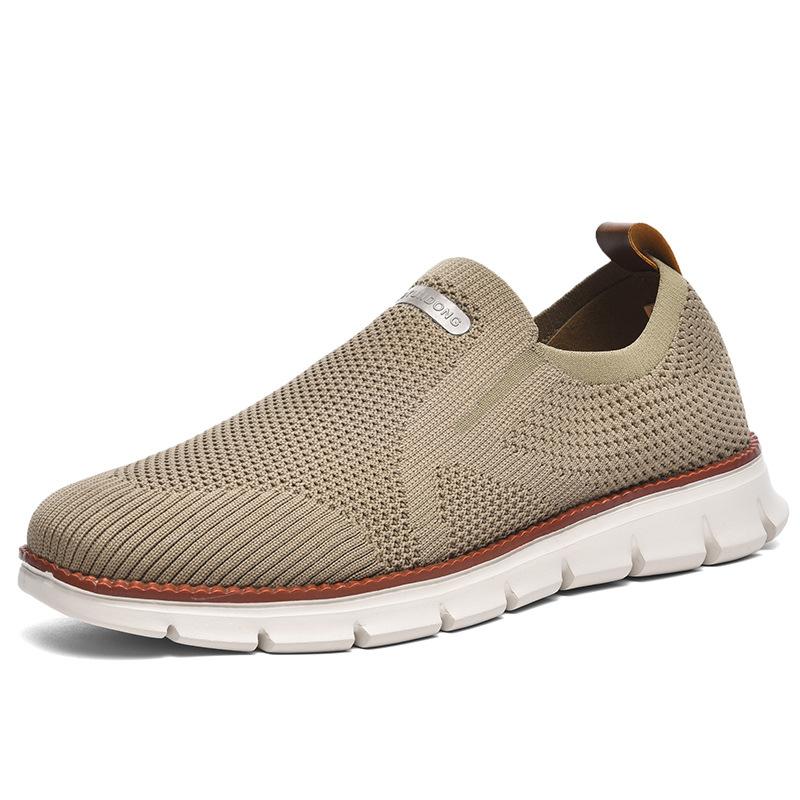 New British Style Men's Shoes Summer Breathable Sports Shoes Fly-woven Mesh Shoes Men's Large Size Shoes