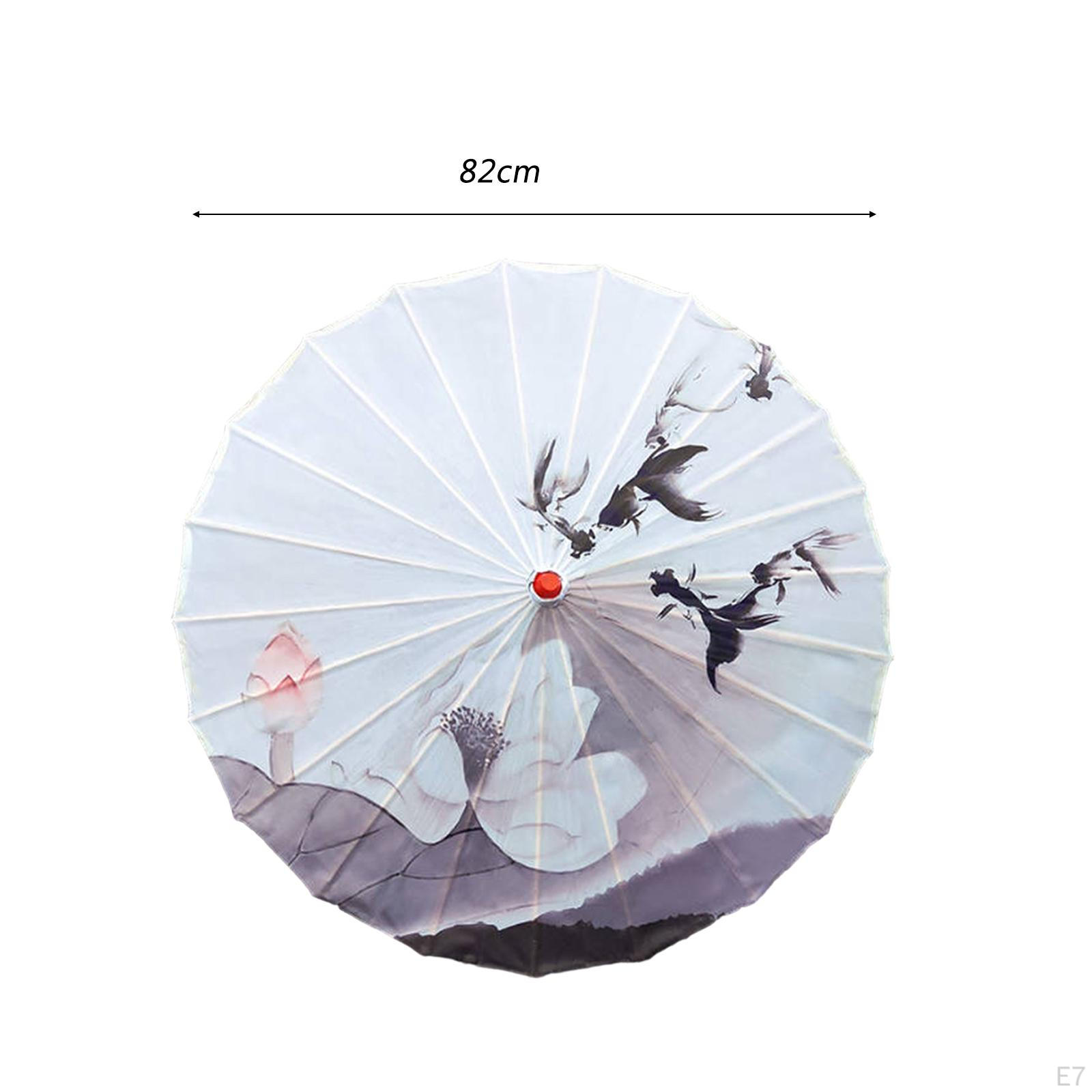 Parapluie Chinois En Papier Huilé 32 Pouces - Art Traditionnel, Décoration Ou Danse