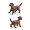 Dog Figurines Playset Hand Painted Plastic Dog Realistic Detailed Puppy Figures