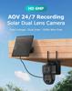 AOV Solar 4G Low-Power Camera with 24/7 Full-Color Night Vision & Extended Recording