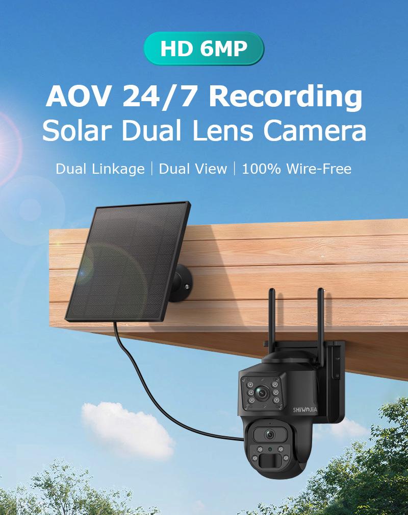 AOV Solar 4G Low-Power Camera with 24/7 Full-Color Night Vision & Extended Recording