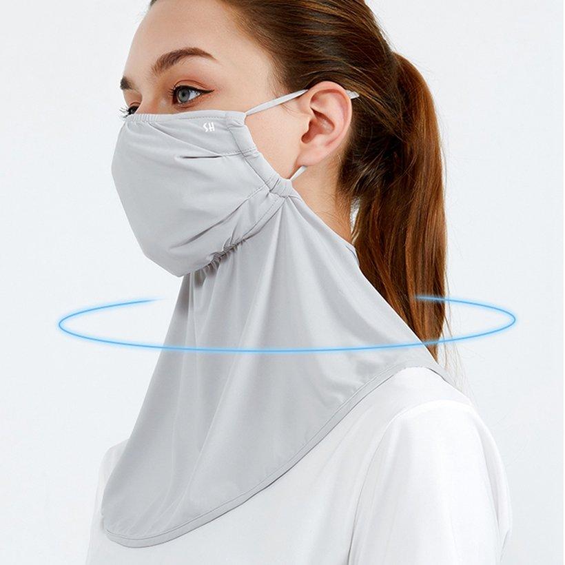 Ice Silk Mesh Bandana Neck Gaiter Face Mask Unisex Outdoors Ear Strap Face Scarf