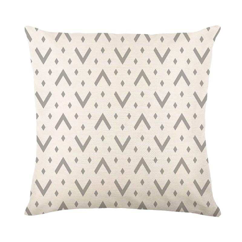 

Новая водонепроницаемая наволочка, трехслойная, тонкий лен, масло- и пятноотталкивающая, уличная наволочка с геометрическим принтом 45 * 45Cm (without pillow core)