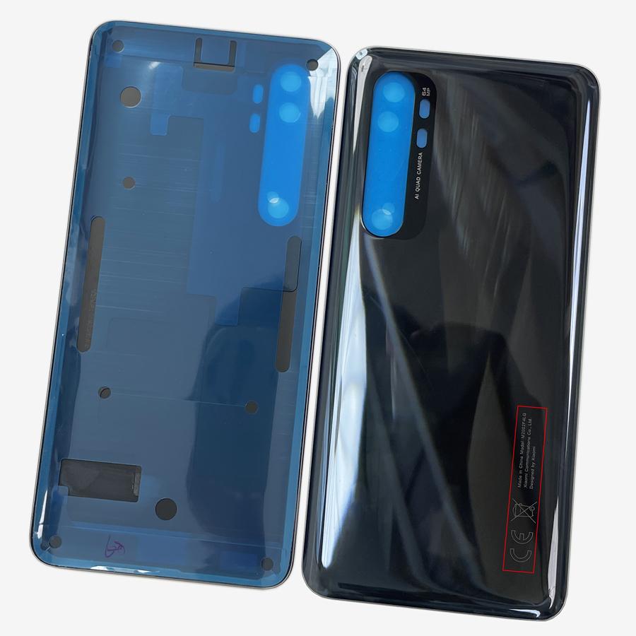

Note 10 Lite M2002F4LG, M1910F4G Battery Door Back Cover Glass Cover For Xiaomi MI Note 10 Lite Replacement Rear Housing Cover чорний