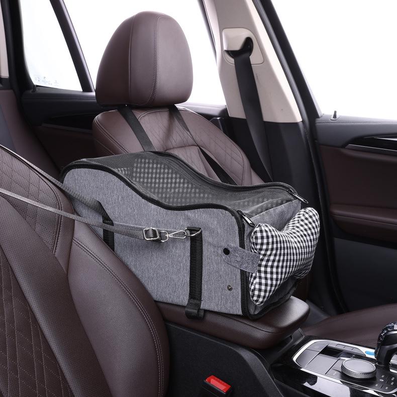 Portable Pet Car Bed & Safety Seat for Dogs and Cats