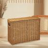 Narrow Basket Bin Closet with Lid Home Kitchen Portable Versatile Nursery Space Saving Office Sundries Organizer Storage Box