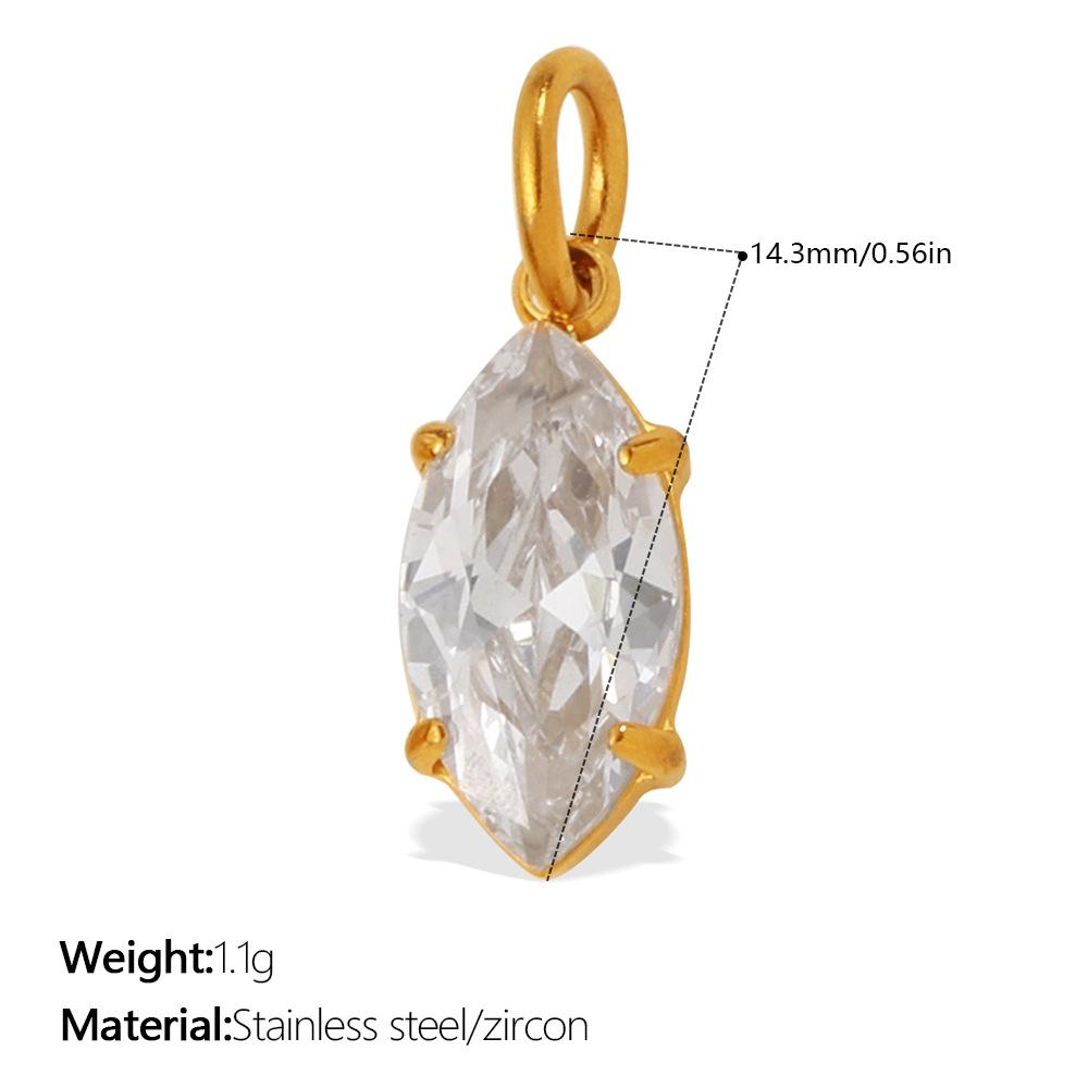 

European and American Cross-border Colorful Diamond Geometric Pendant Light Luxury Niche Multi-color Multi-shape Zircon Jewelry Accessories 2026
