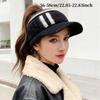 Fashion Empty Top Women Baseball Cap Cold-proof Soft Windproof Bonnet Warm Ear Protection Earmuffs Beanies Hat Autumn Winter
