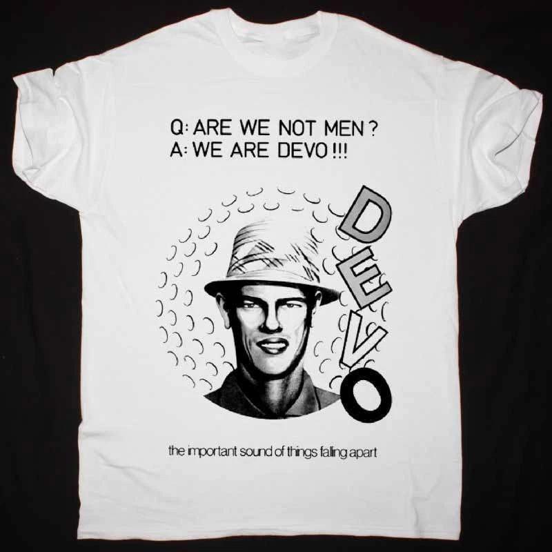 Are We not Man We Are Devo Band White T Shirt Full Size S-5XL Unisex T-Shirt XXXXL