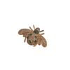 Vintage Rhinestone Bee Brooch: Elegant Lapel Pin for Cardigans and Collars