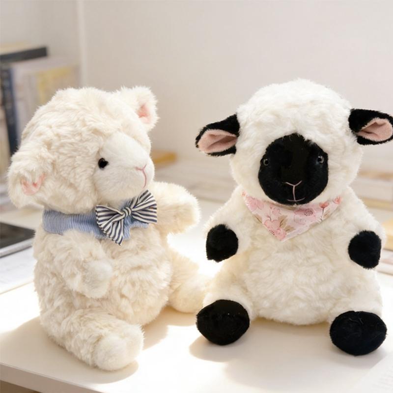 Hoge Kwaliteit 22cm Schattig Zacht Schaap Pluche Kussen Speelgoed Zacht Gevuld Lam Pop Baby Pluche Dier Verjaardagscadeau Voor Kinderen Woondecoratie