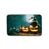 Halloween Shower Curtain Floor Mat Combination Four-Piece Set Bathroom Toilet Carpet Shower Room Foot Mat