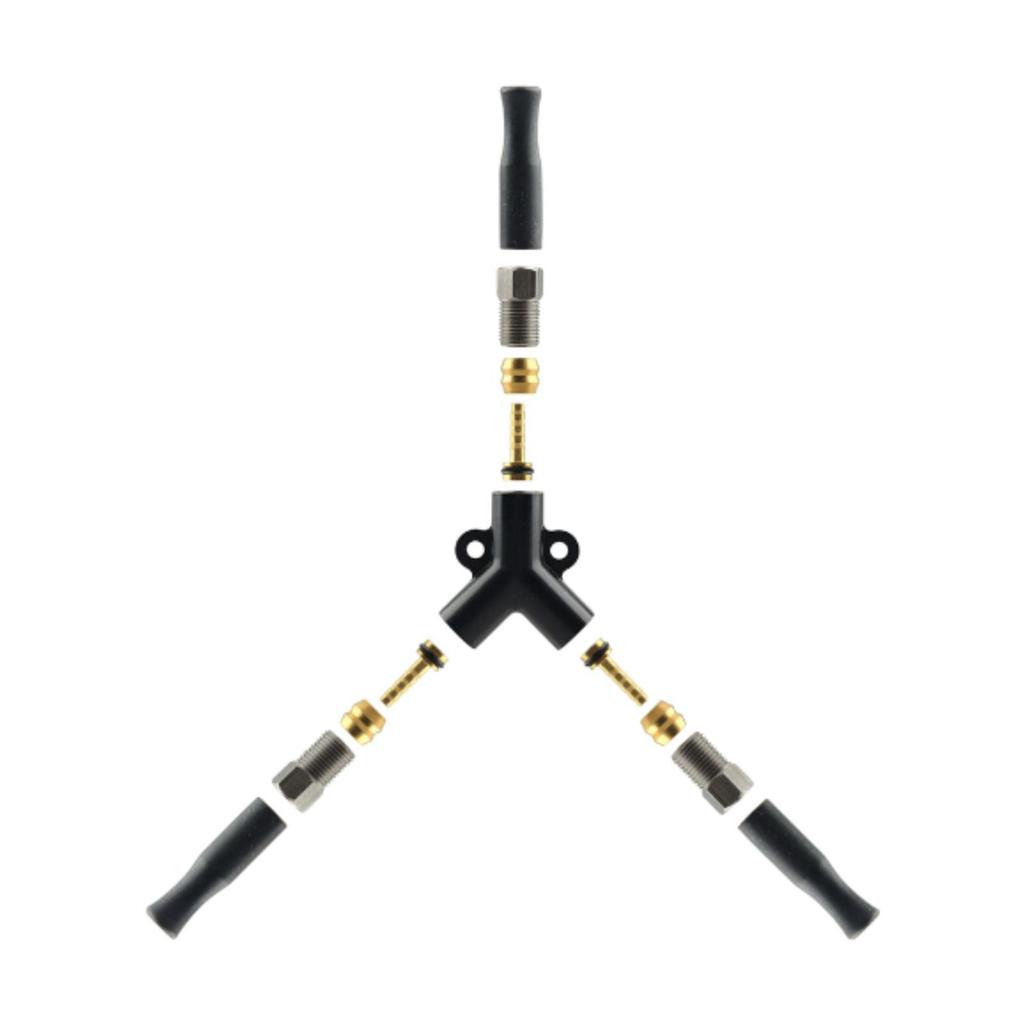 Hydraulic Oil Splitter Connector Tricycle Brake Parts Sturdy Fine Performance Attachment Hydraulic Brake Oil Pipe Connector