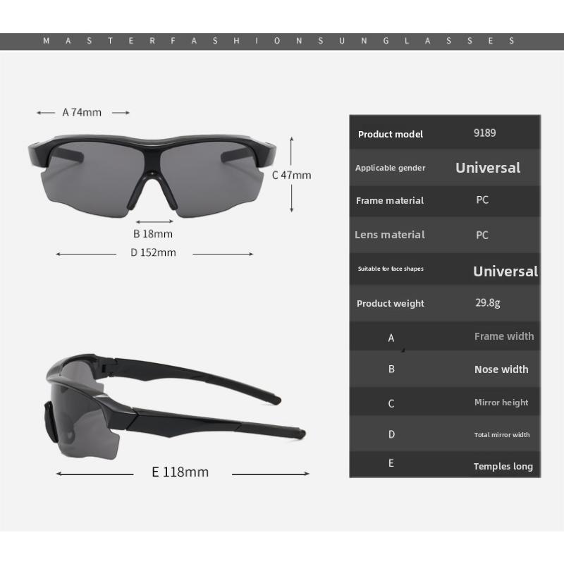 Ochelari de soare sport noi pentru bărbați, ochelari de soare de ciclism pentru exterior pentru femei, ochelari de protecție pentru bicicletă europeni și americani