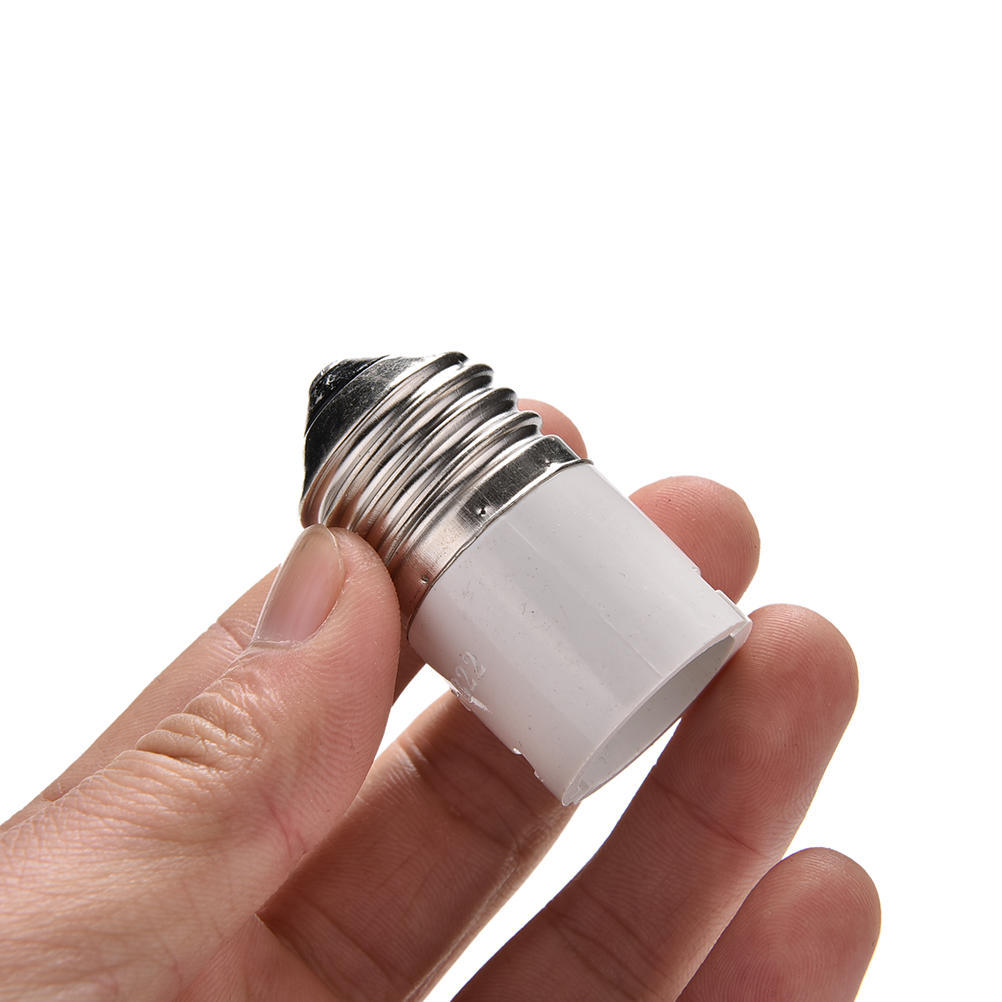 E27 To B22 Base Socket Led Halogen Light Lamp Bulb Adapter Converter Holder