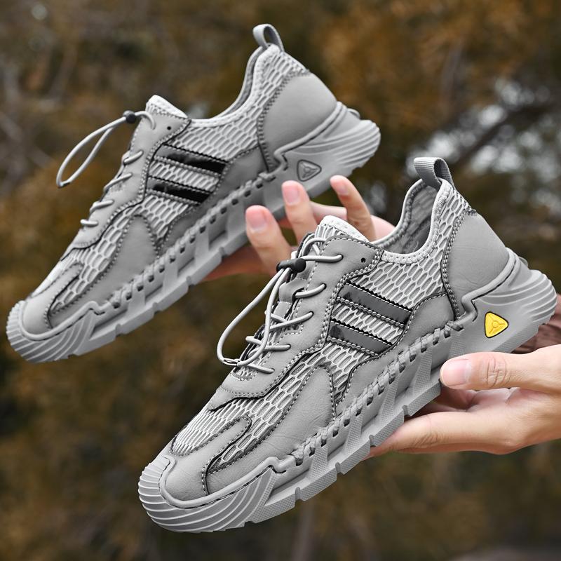 38-46 Summer Men's Large-size Breathable and Comfortable Outdoor Walking Casual Shoes Hiking Sneakers