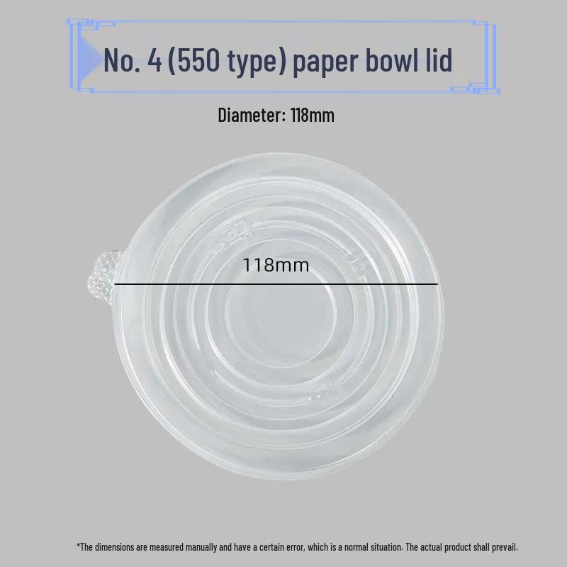Yuzhuxun Disposable Round Paper Food Containers with PP Lids