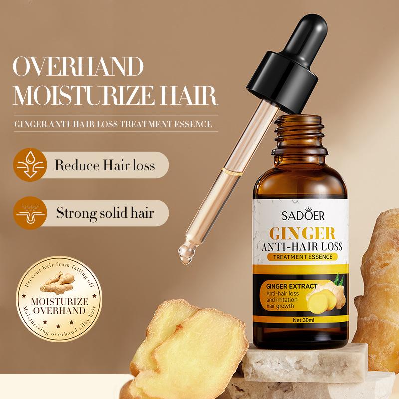 Ginger Hair Care Serum 30mlSADOER Improves Dry and Frizzy Hair Moisturizing Oil