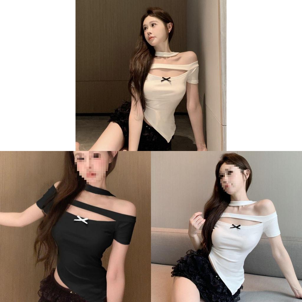 Summer Fashion T Shirt With Hollow Out Design For Womens Casual Wear