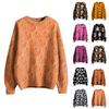 Pull à Manches Longues pour Homme Pull Tricoté Décontracté à Imprimé Halloween Pull Oversize