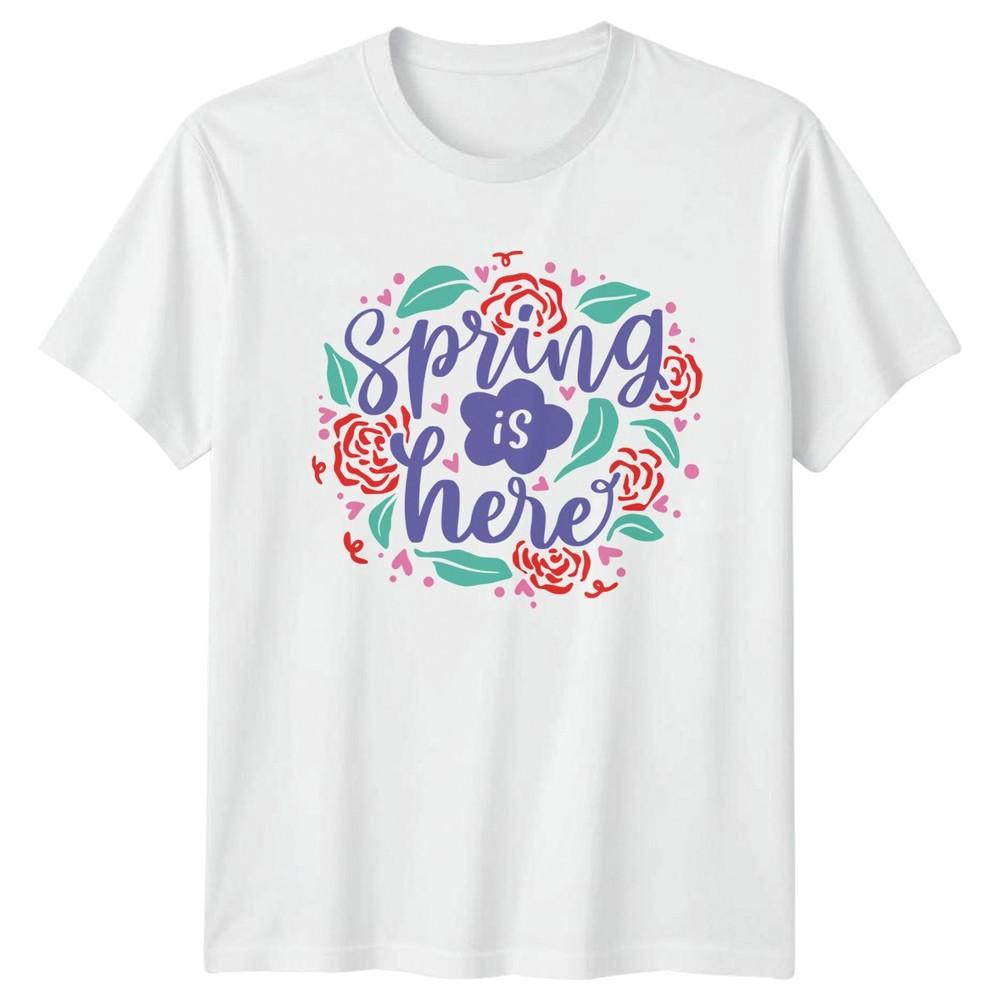 Spring Is Here Unisexs TShirt Floral Design Spring Season Mothers Day S