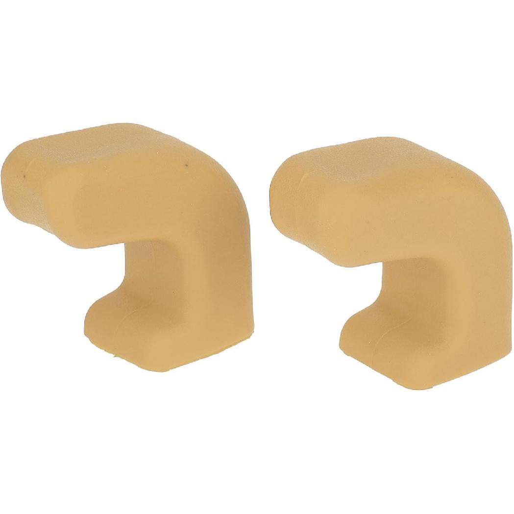 Car Bumper Tow Hook Covers for Jeep Wrangler JK JL Gladiator TJ 2007-2023 Tow Cover Cap Rubber Beige 2pcs