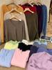 Women’s High-End Plush Wool-Cashmere V-Neck Sweater - Seamless, Soft, Stitched Knit Top