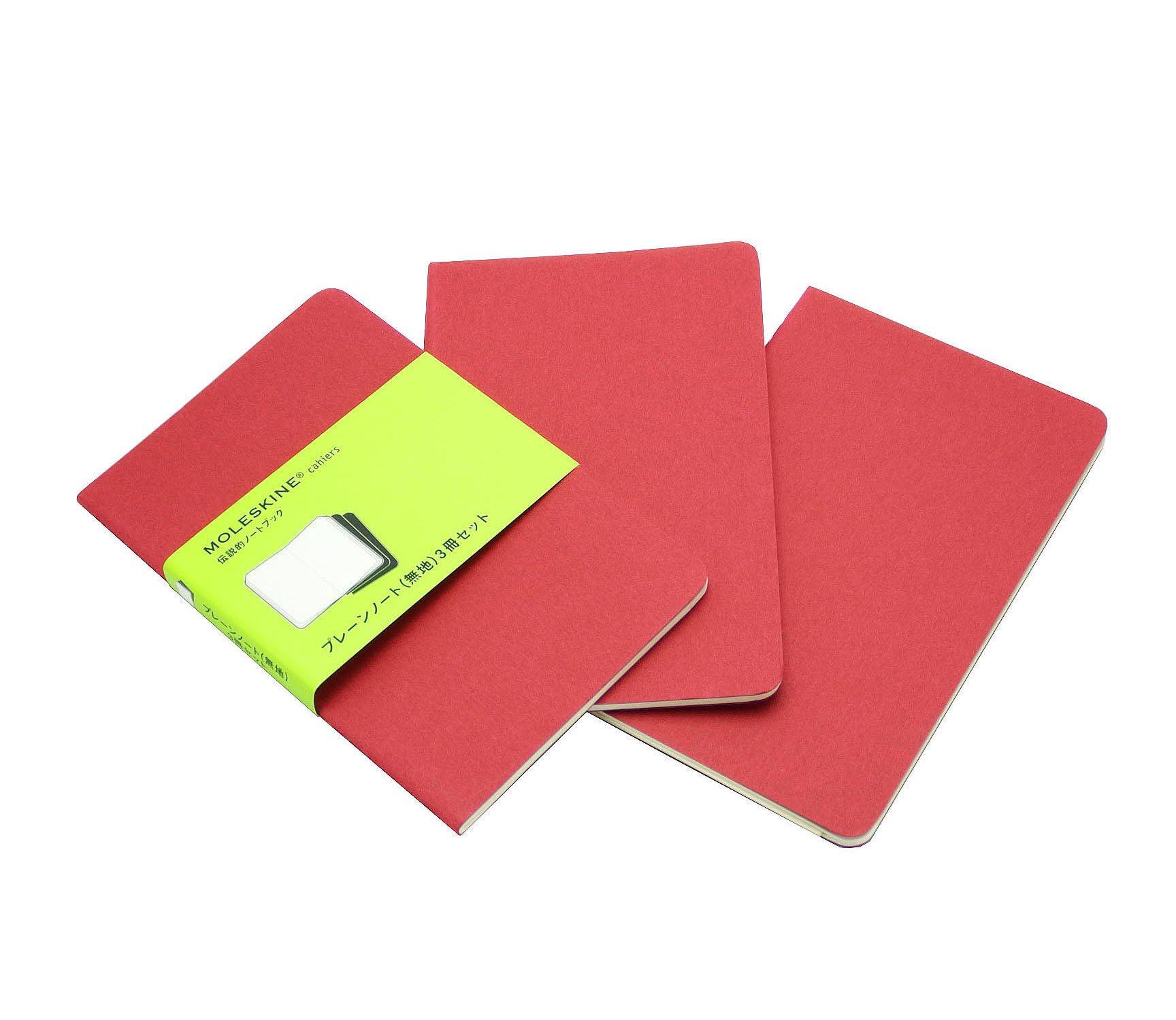 

Moleskine Notebook Cahier Journal Plain CH113 PKT Red