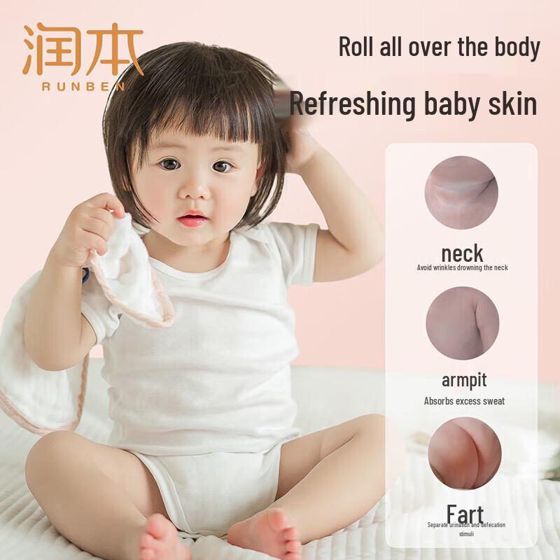 Runben Baby Roll-on Lotion ohne Talkum mit Pfirsichblattextrakt, 100 ml