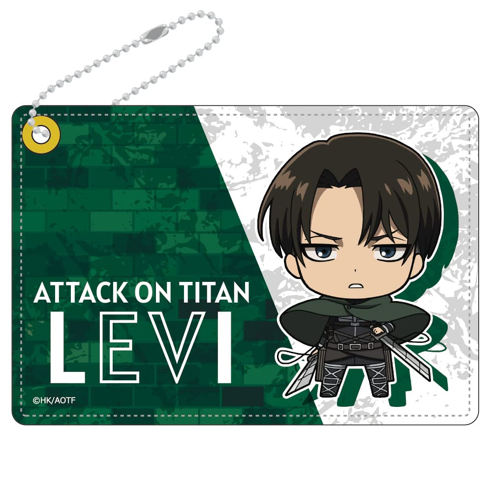 Attack on Titan Synthetic Leather Pass Case F [Levi]
