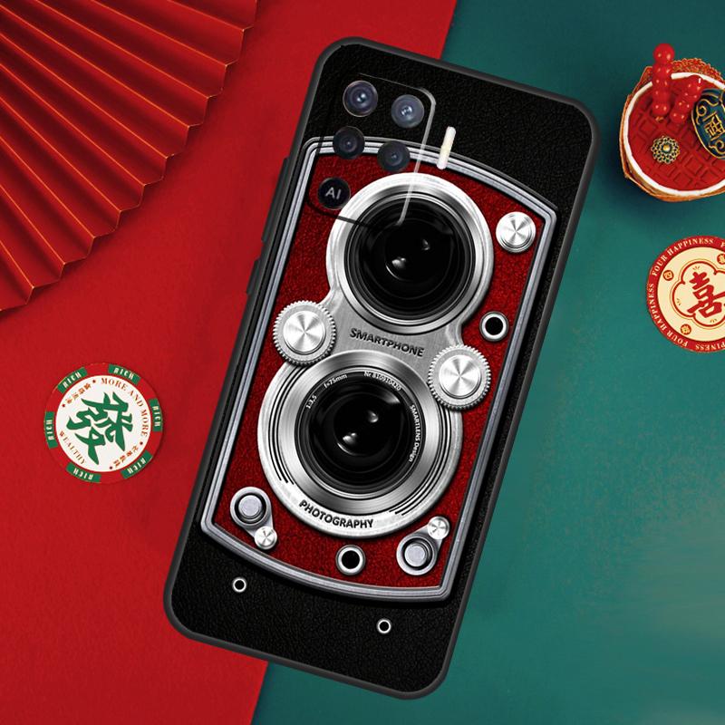 Retro Nostalgia Camera Case For Oppo A76 A16 A96 A17 A60 A40 A80 A98 A58 A78 A18 A38 A57 A74 A54 A94 A15 A5 A6 Pro