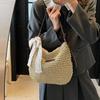 Casual Large Capacity Straw Shopping Shoulder Bag Hollow Out Woven Women Crossbody Bags Summer Beach Travel Lady Wicker Knitted Handbag