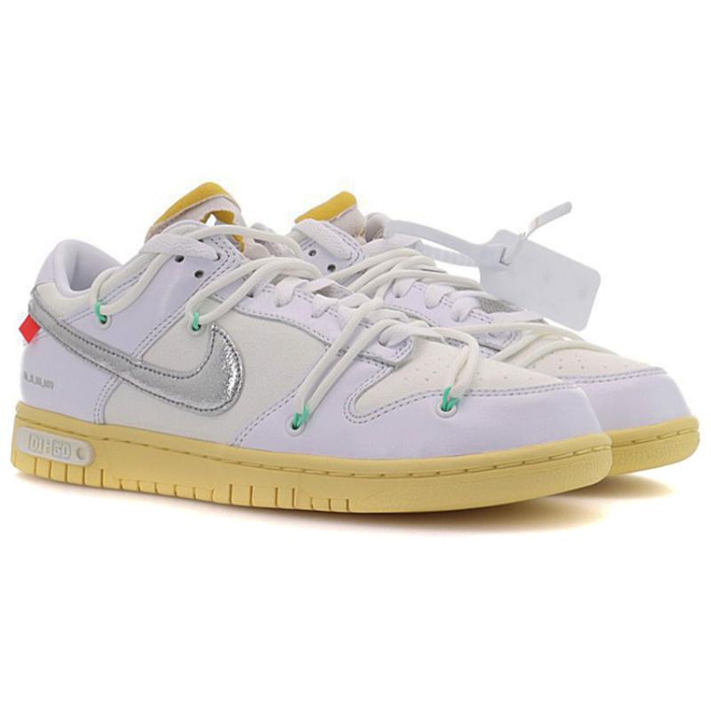 Nike Dunk Low Off White Lot 1 Skate Shoes Sneakers DM1602-127