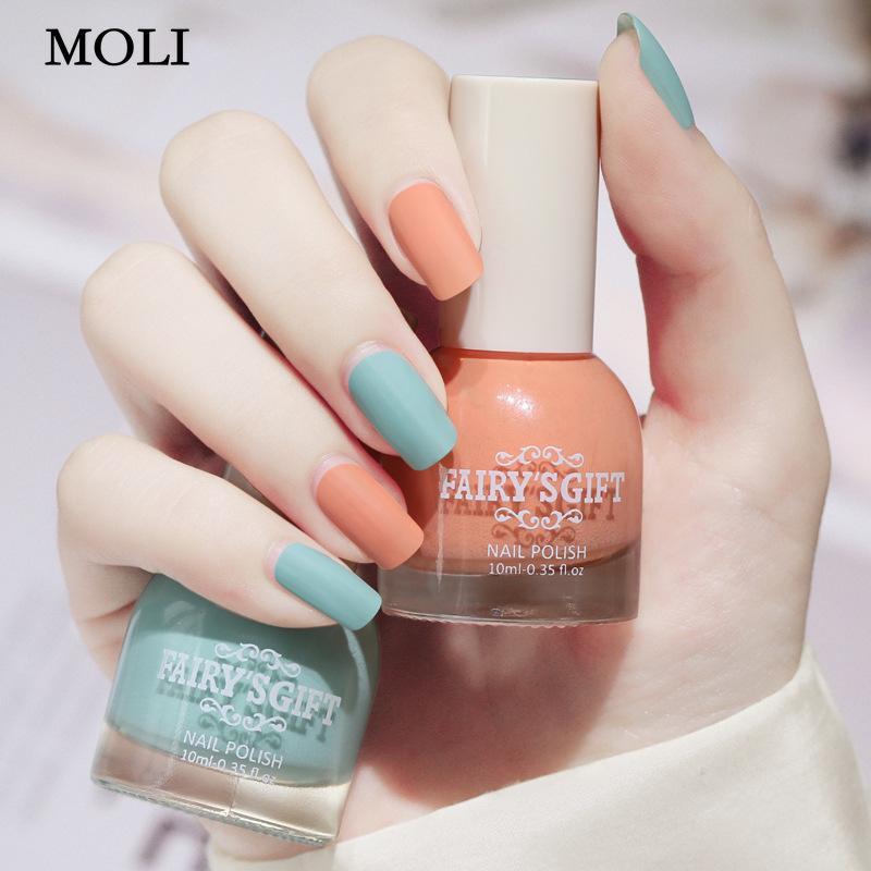 Fog Matte Nail Polish Lasting Non Peelable Scrub Colorless Transparent Bake Free Nail Enamel