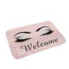 Glitter EyeLash Welcome Makeup Entrance Doormat Non Slip Rugs for Girls Bedroom Decor Home Carpets Living Room Kitchen Bath Mat