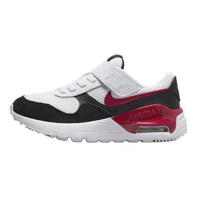 Кроссовки Air Max SYSTM PS белые черные спортивные красные детские DQ0285-117