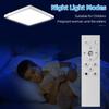 Dimbare LED-taklamper Moderne panellys med bakgrunnsbelysning Fjernkontroll 220V taklampe for hjemmebelysning