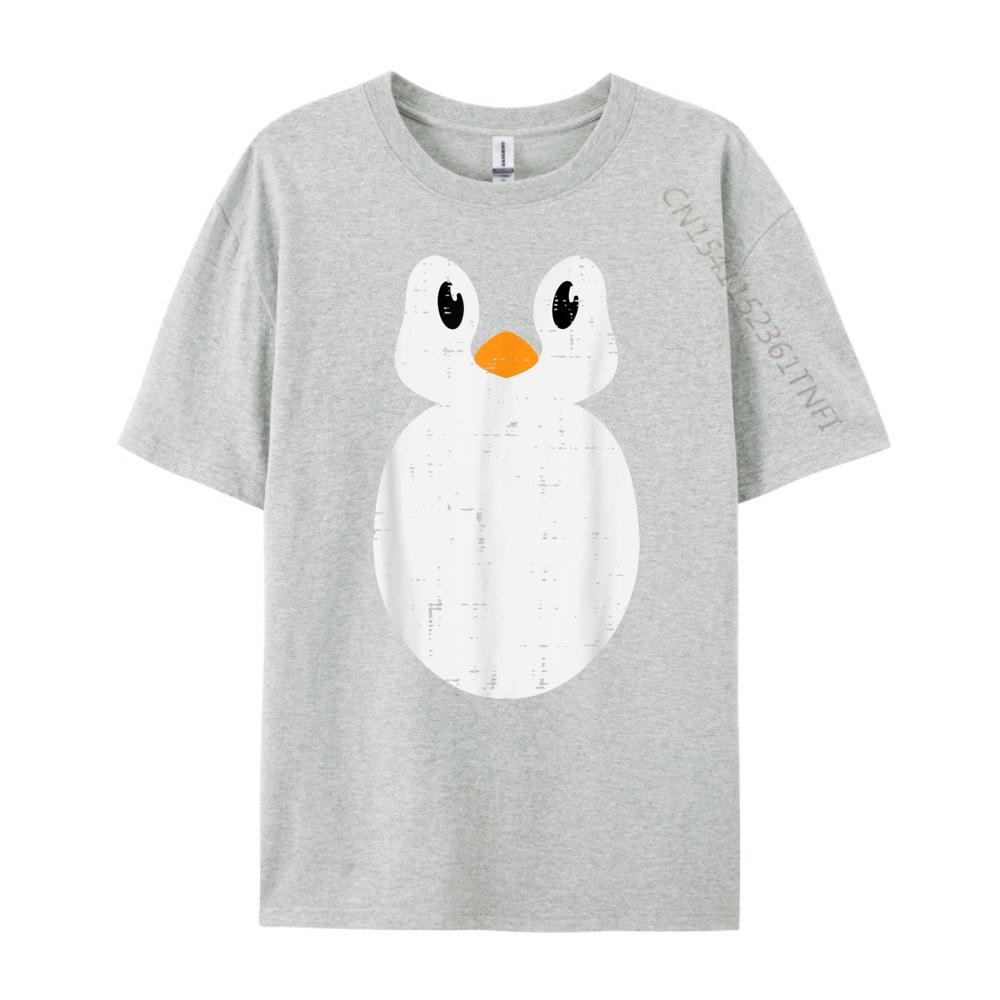 Penguin Face Cute Animal Men Girls Streetwear Men Limited Time Special T Shirt Man Tshirt