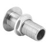 316 Stainless Steel Thru Hull Water Drain Hose Barb Hardware Fittings for Rowing Boats Yacht1 2in Inner Diameter for