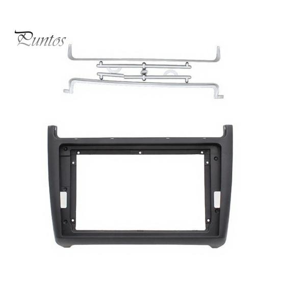 9 Inch Head Unit Panel Radio Dash Kit for Volkswagen 2014, Car Stereo Navigation Fascia Interior Upgrade with Mounting Brackets Screws, Center Console
