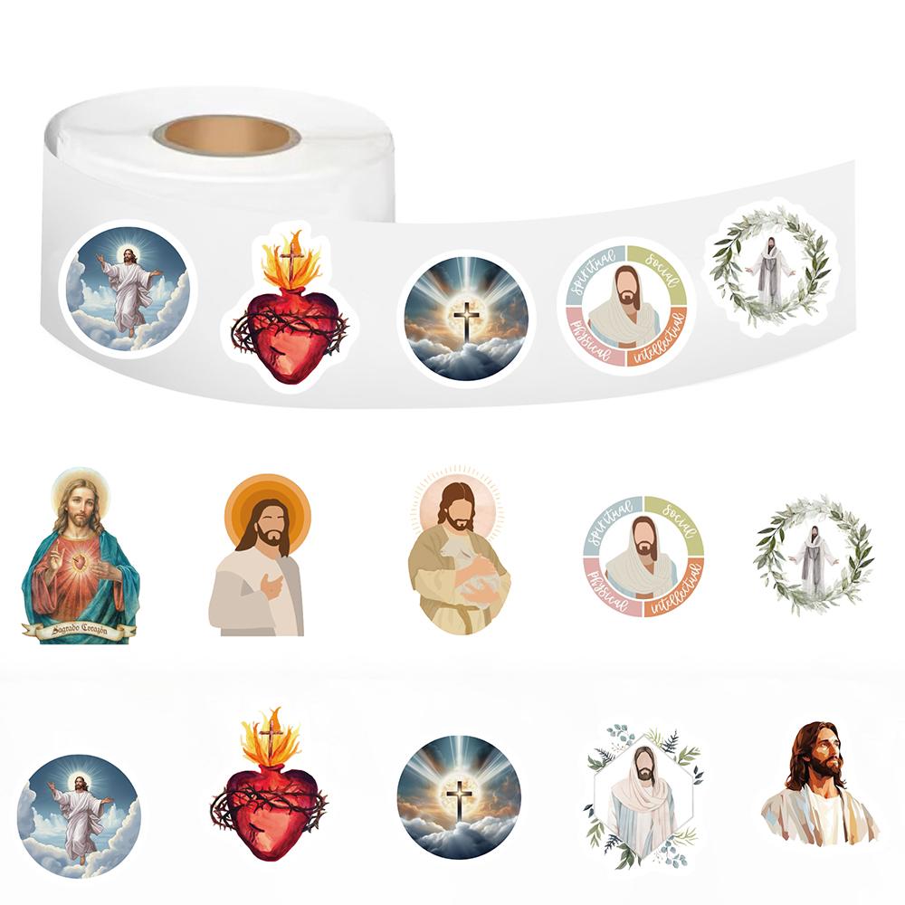 

500 шт. Наклейка-свиток с Иисусом Красивый скейтборд в стиле Харадзюку Y2k Мода Ноутбук Телефон Мультяшный Багаж Украшение Граффити Наклейки