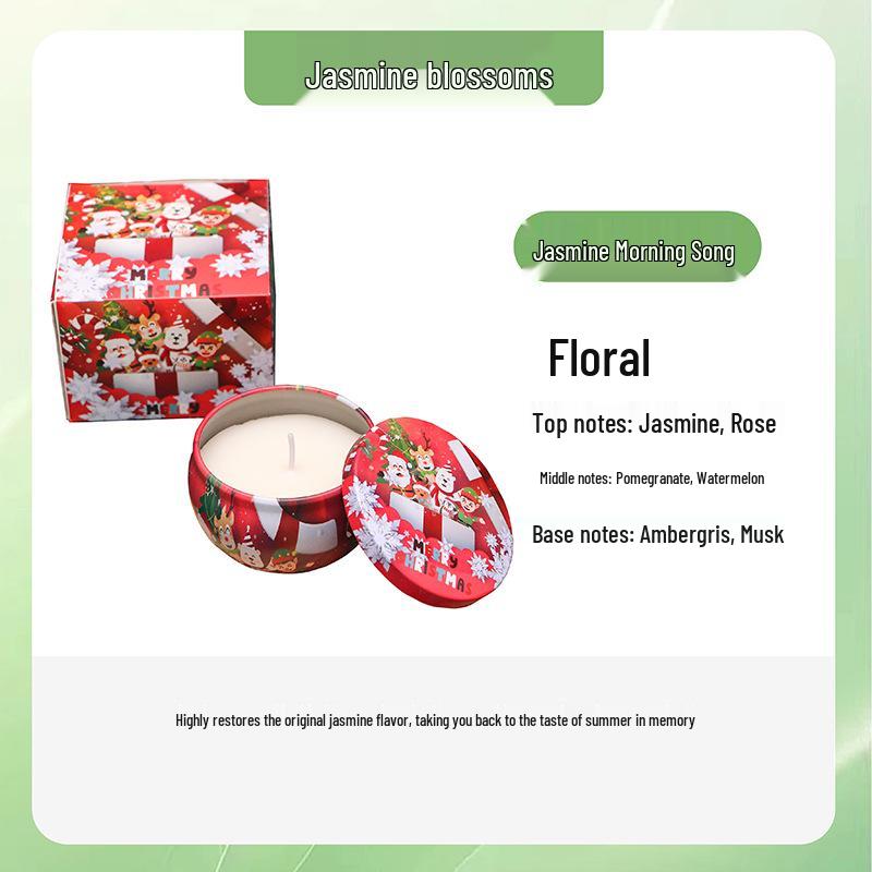 Southeast Asia Osmanthus Scented Candle Gift Set - Soy Wax Dried Flower Tin