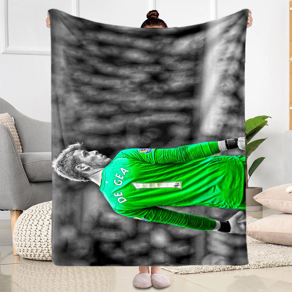 Goalkeeper Green Jersey Blanket Soft Warm Cozy Suitable for Chair Office Livingroom for All Occasions Modern Suitable for Gifting Relatives and Friend