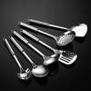 Abay Polished Stainless Steel Slotted Spoon Set
