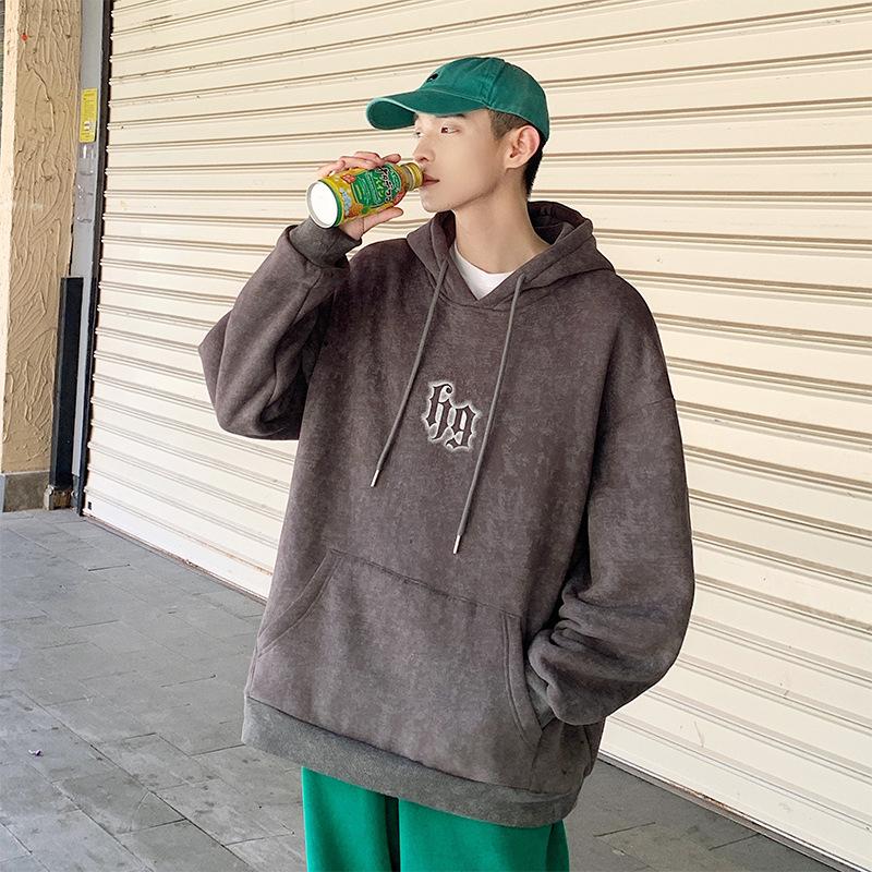 Frühling und Herbst Neue Herren Koreanische Buchstaben Gedruckt Kapuze Langarm Sweatshirt Trendy Paar Internet Promi Gleichen Stil Vielseitige Top