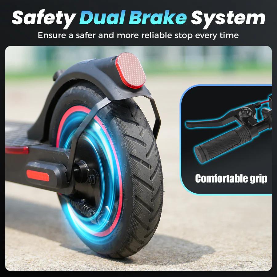 iScooter i8 Foldable Electric Scooter - 350W, 12 Miles Range, 18MPH, 8.5" Pneumatic Tires, Dual Brake, Smart Display for Urban Commute